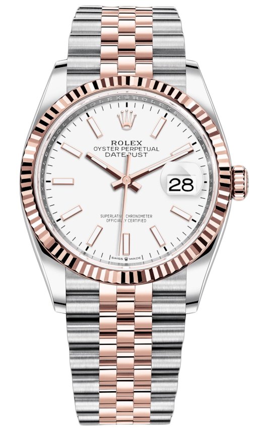 rolex datejust 36mm rose gold