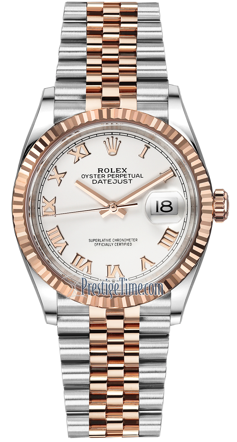 rose gold and steel rolex