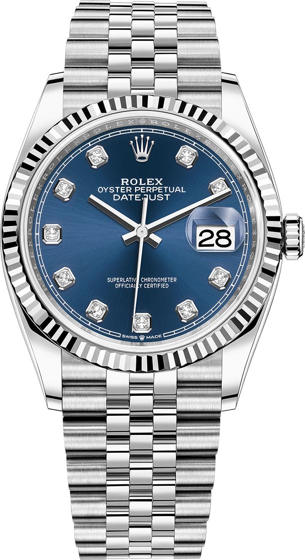 blue datejust 36