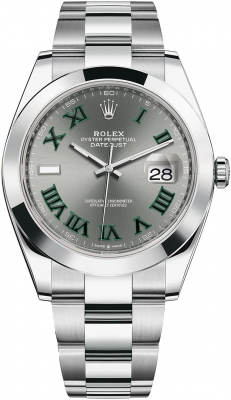 Rolex Datejust 41mm Stainless Steel 126300 Slate Roman Oyster