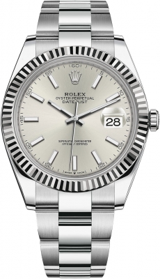 Rolex Datejust 41mm Stainless Steel 126334 Silver Index Oyster