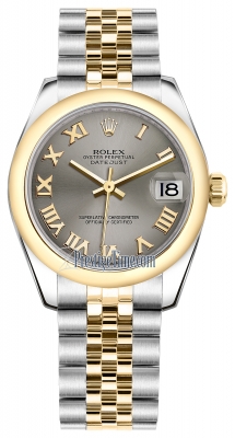 Rolex Datejust 31mm Stainless Steel and Yellow Gold 178243 Steel Roman Jubilee