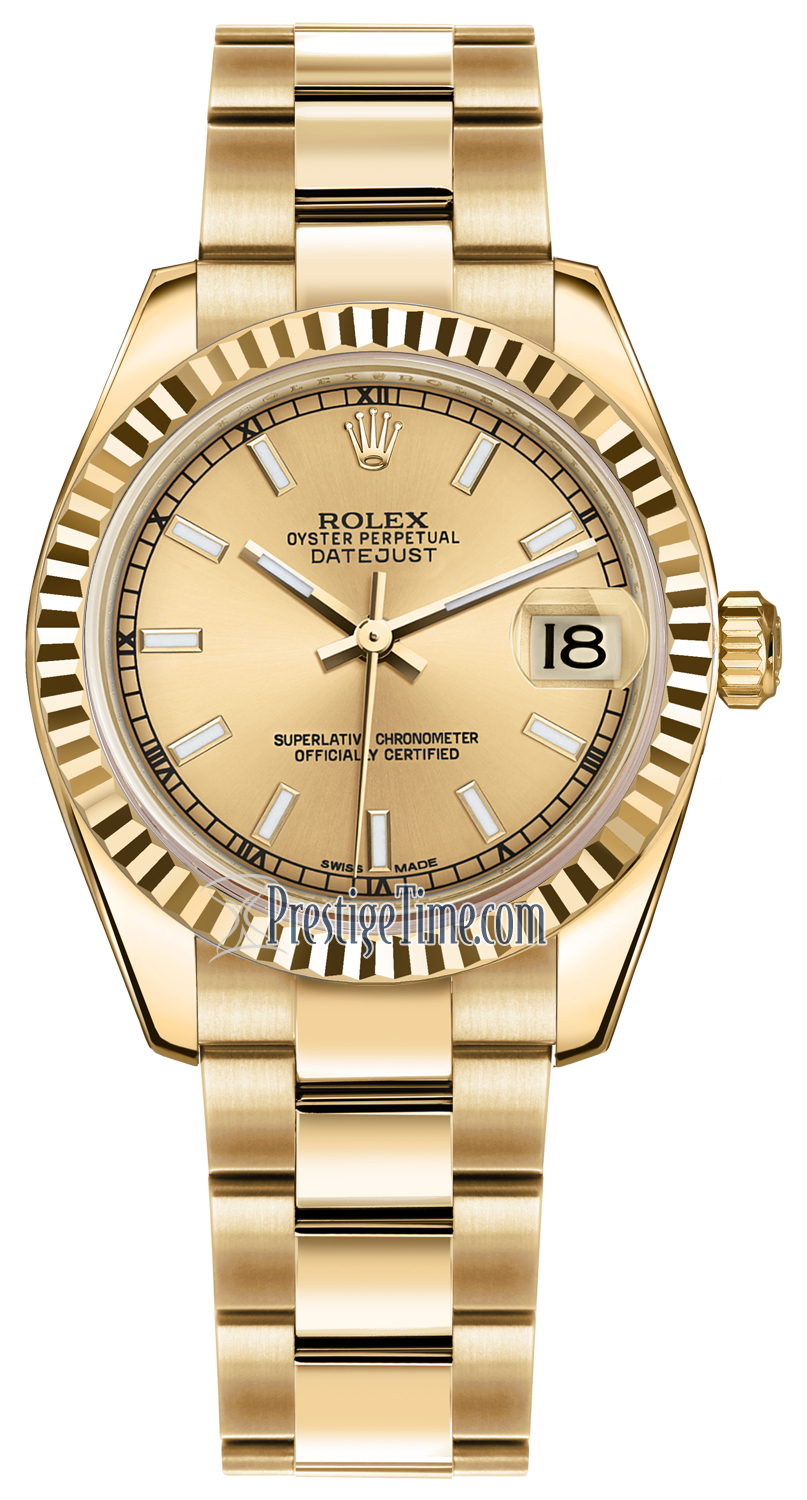 178278 Champagne Index Oyster Rolex 