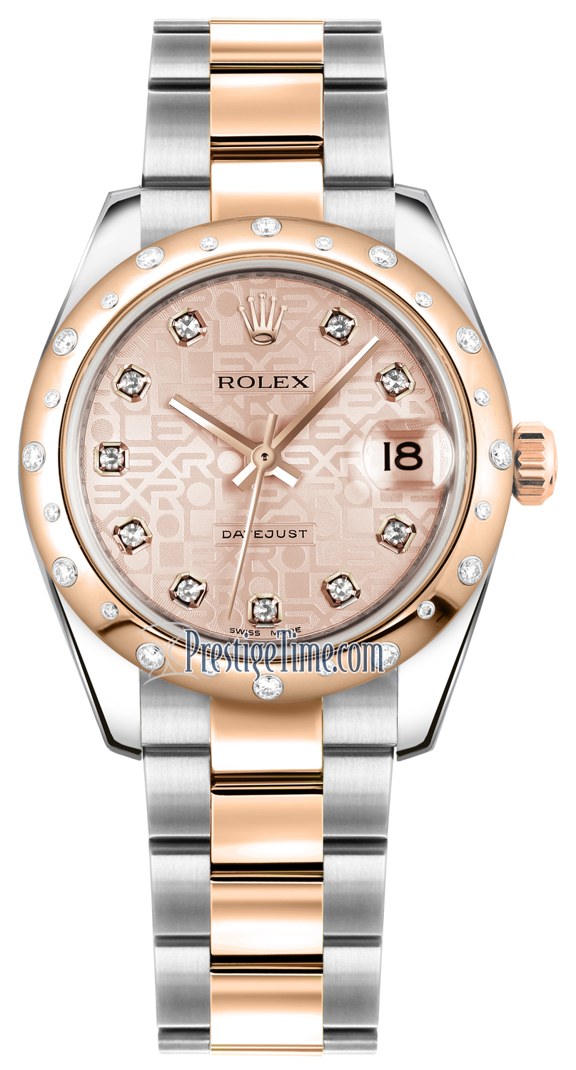 178341 Jubilee Pink Diamond Oyster Rolex Datejust 31mm Stainless
