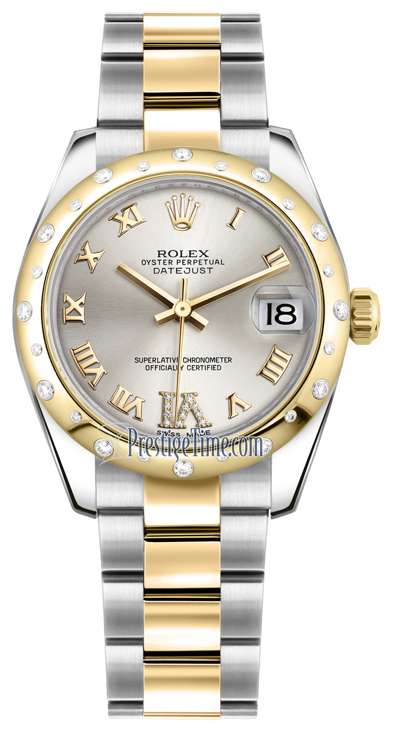 178343 Silver VI Roman Oyster Rolex 