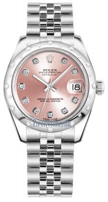 Rolex Datejust 31mm Stainless Steel 178344 Pink Diamond Jubilee