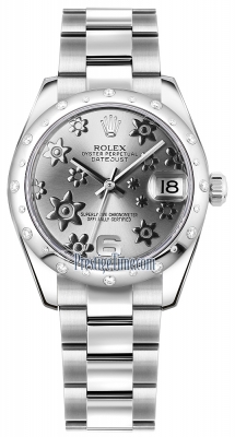 178344 Rhodium Floral Oyster
