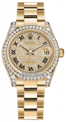 178158 Pave Diamond Black Roman Oyster