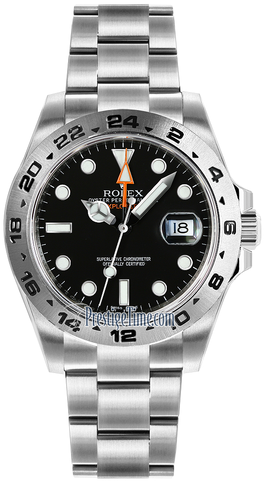 216570 Black Rolex Explorer II Mens Watch
