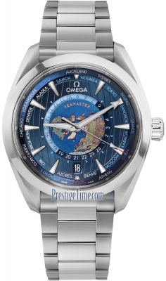 Omega Aqua Terra 150M GMT Worldtimer Co-Axial Master Chronometer 43mm 220.10.43.22.03.001