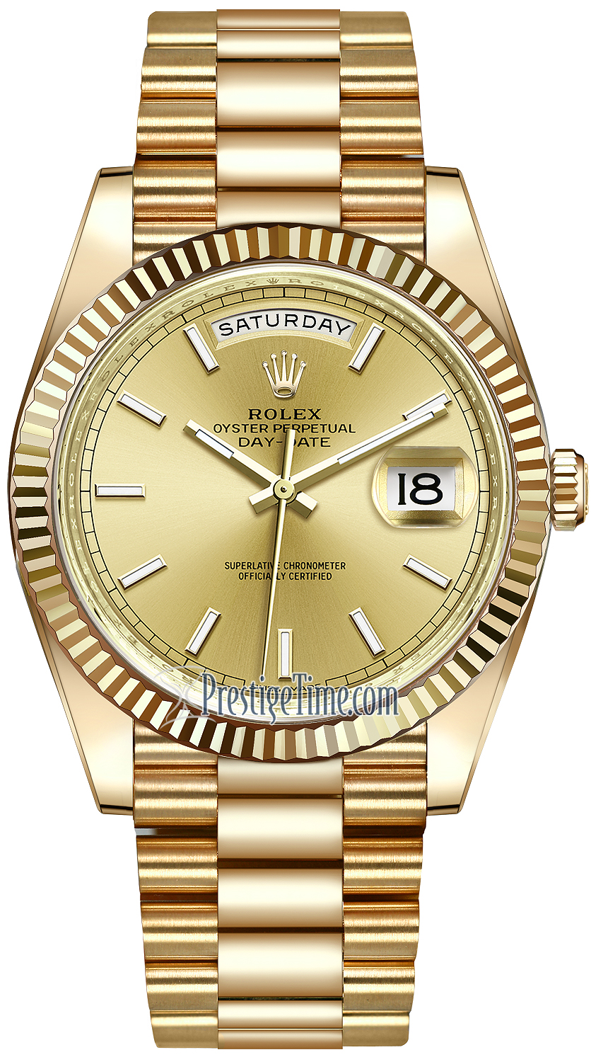 rolex president 40mm yellow gold