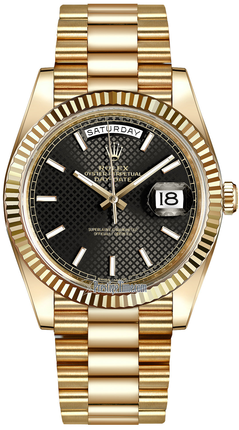 rolex day date black dial