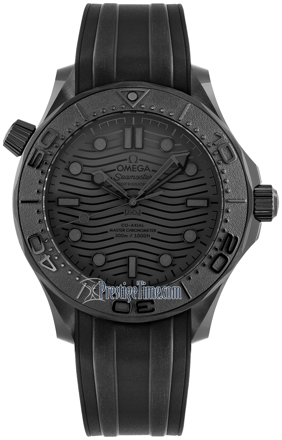 OMEGA Seamaster 自動巻き ブラック　クォーツ Omega Seamaster Diver 300m Co-Axial Master Chronometer 43.5mm Watch