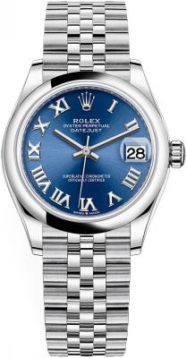 Rolex Datejust 31mm Stainless Steel 278240 Blue Roman Jubilee