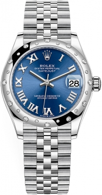 Rolex Datejust 31mm Stainless Steel 278344rbr Blue Roman Jubilee