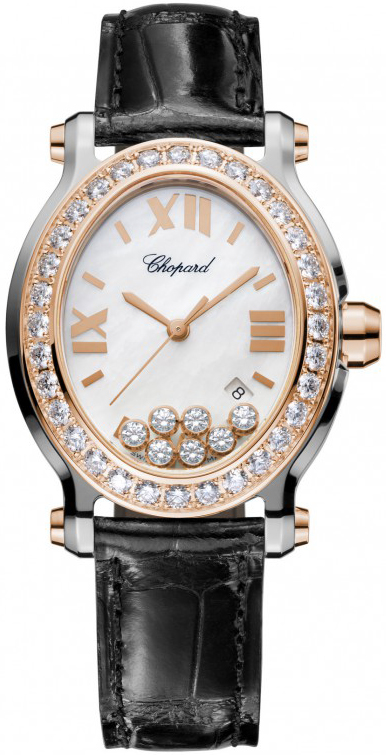 278546-6002 Chopard Happy Sport Oval Quartz Ladies Watch