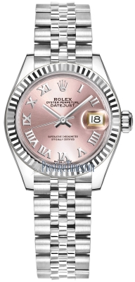 Rolex Lady Datejust 28mm Stainless Steel 279174 Pink Roman Jubilee