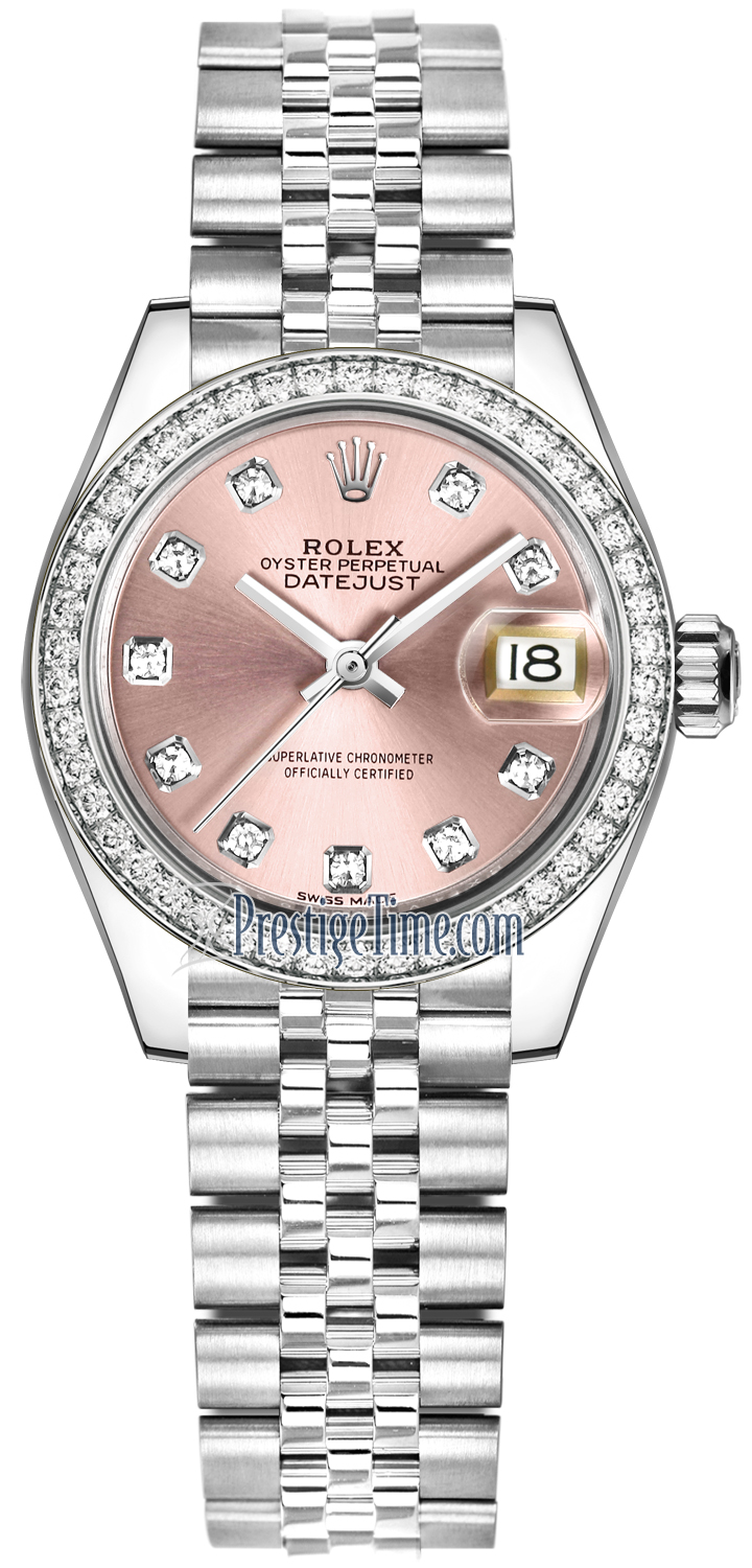 rolex pink dial datejust