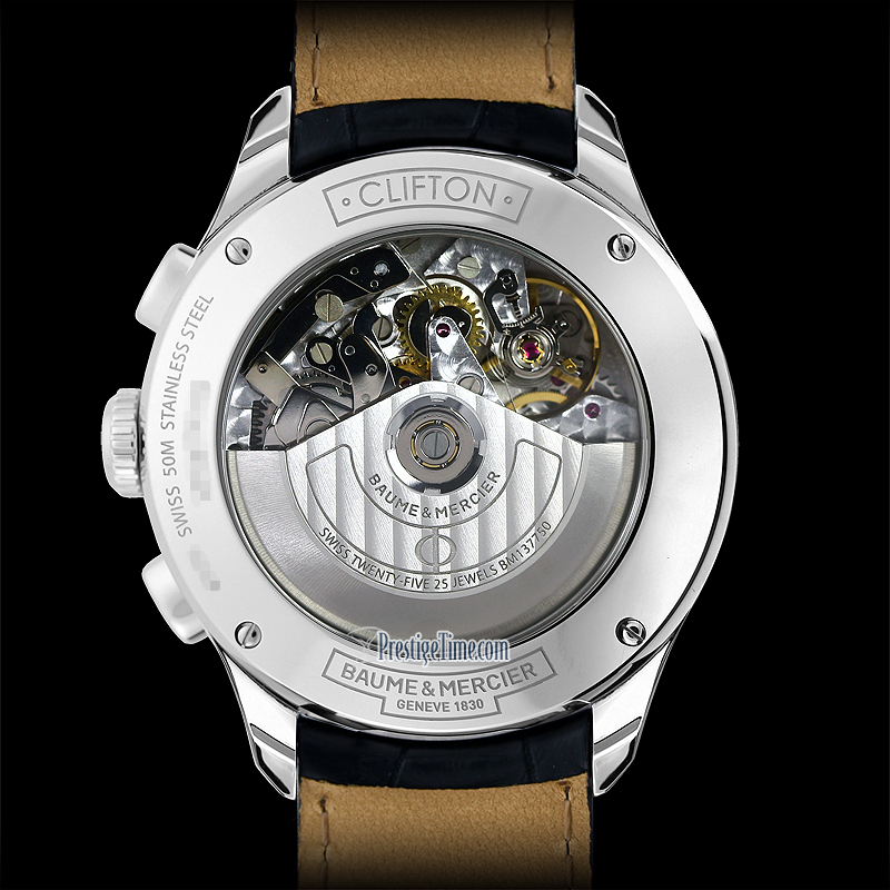 10123 Baume & Mercier Clifton Chronograph Day Date Mens Watch