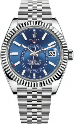 Rolex Sky Dweller 42mm 326934 Blue Index Jubilee