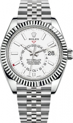 Rolex Sky Dweller 42mm 326934 White Index Jubilee