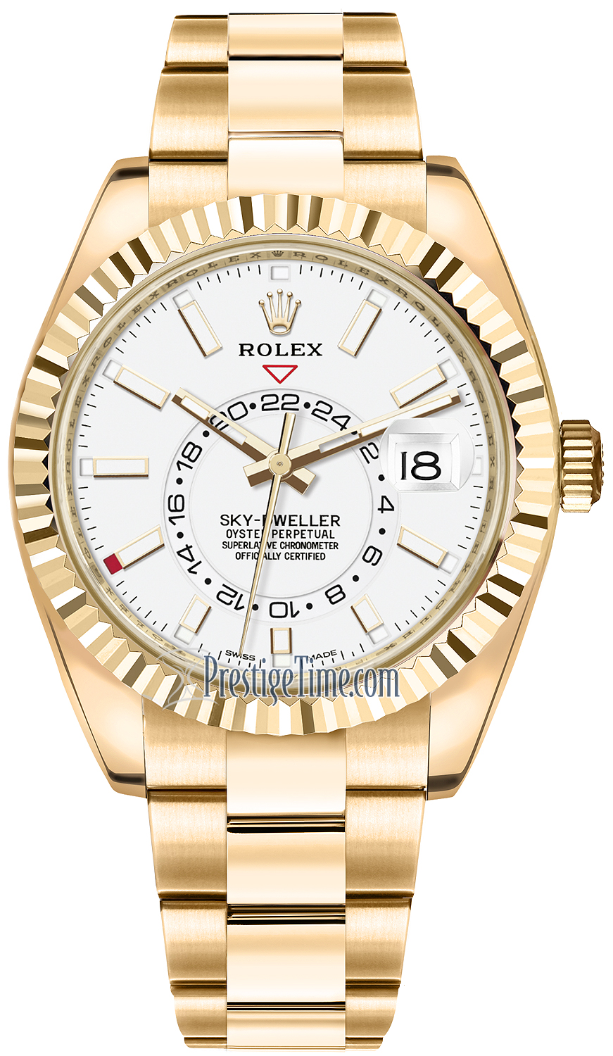 all gold rolex sky dweller