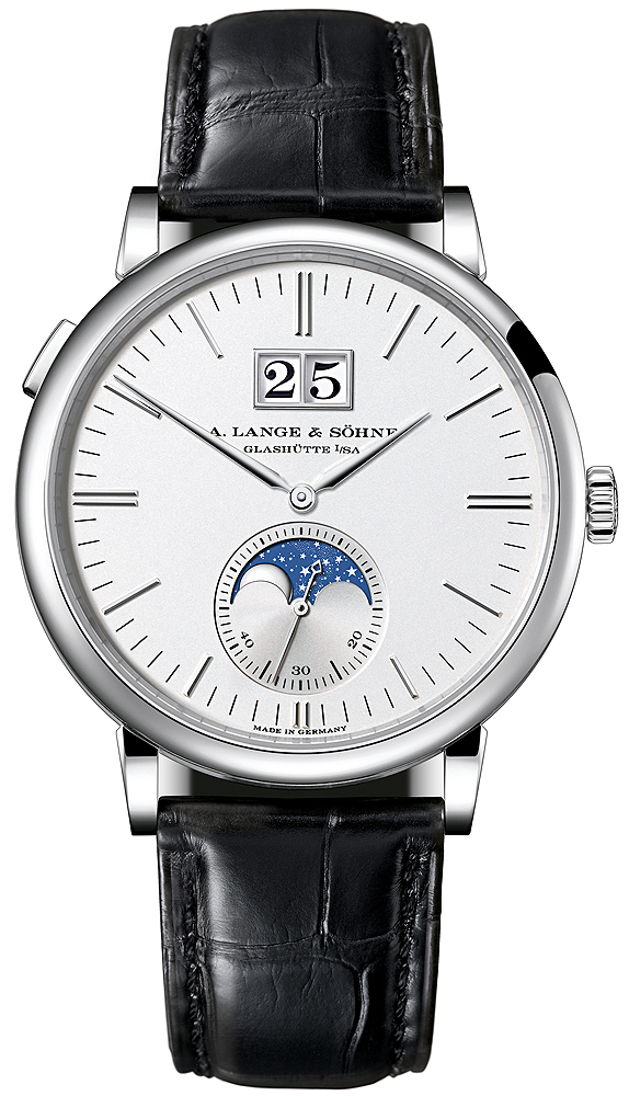 384.026 A. Lange & Sohne Saxonia Moon Phase 40mm Mens Watch