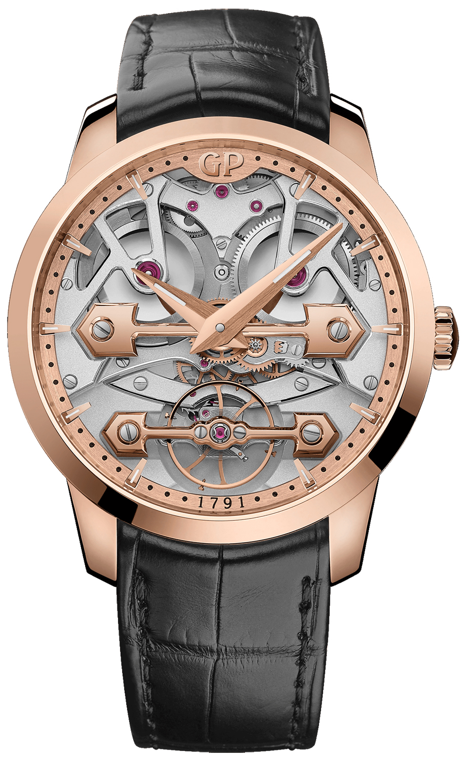 86000-52-001-bb6a 45mm Girard Perregaux Classic Bridges Mens Watch