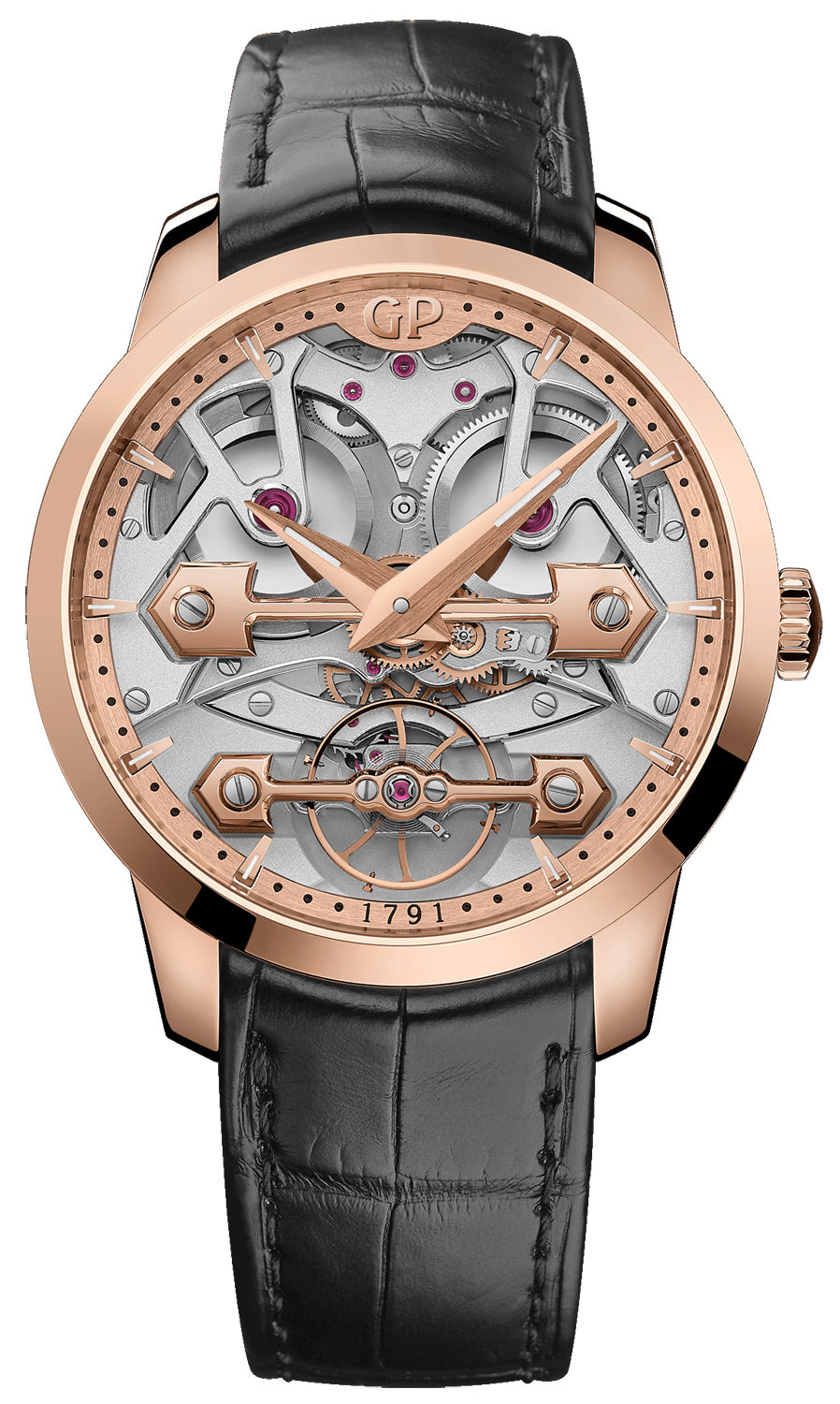 86005-52-001-bb6a 40mm Girard Perregaux Classic Bridges Mens Watch