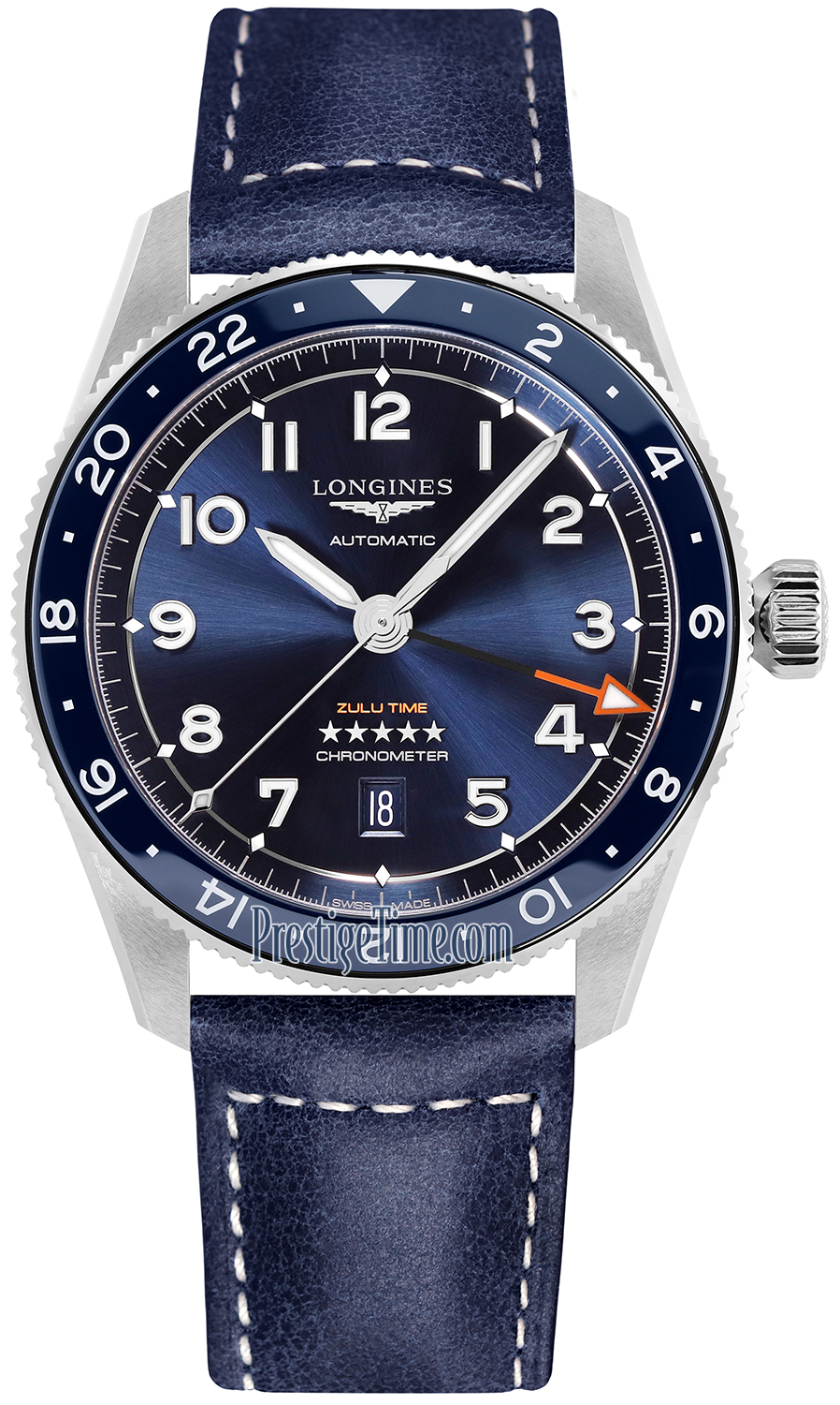 Longines Spirit Zulu Time 42mm Watch
