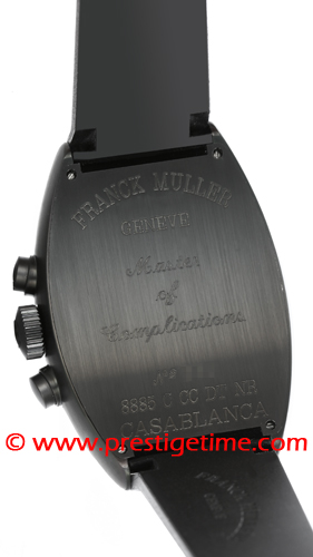 8885 C CC DT NR SS Black Franck Muller Casablanca Chronograph Mens Watch