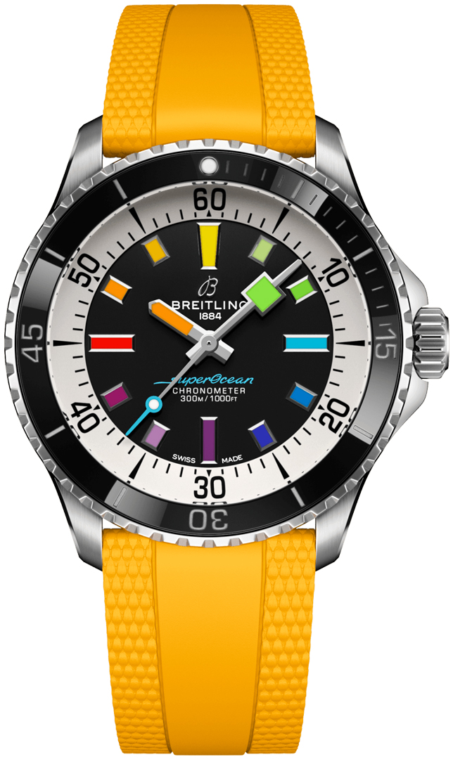 A17375211B2S4 Rainbow Breitling Superocean Automatic 42 Mens Watch