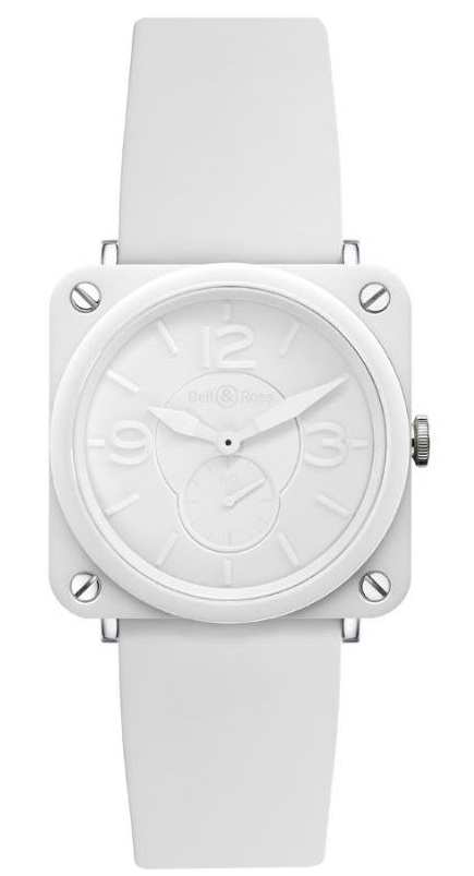 BRS White Ceramic Phantom Bell & Ross BR-S Ceramic Quartz 39mm Ladies Watch