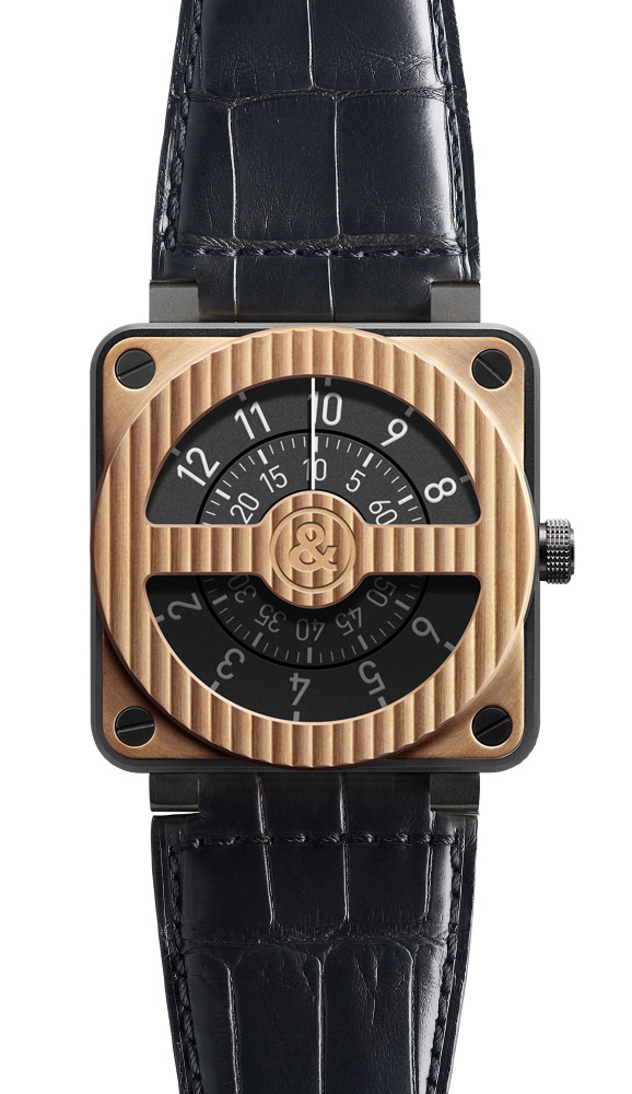 BR01-92 Compass Pink Gold Carbon Bell & Ross BR01-92 Automatic 46mm ...