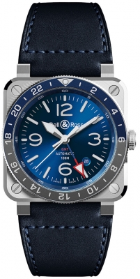 Bell & Ross BR03 GMT 42mm BR0393-BLU-ST/SCA
