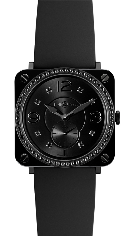 BRS Black Ceramic Phantom Diamond Bell & Ross BR-S Ceramic  display picture 1