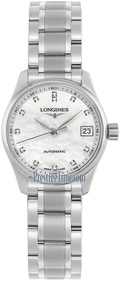 Longines Master Collection Automatic Mother of Pearl Dial Ladies Watch L2.128.4.87.6