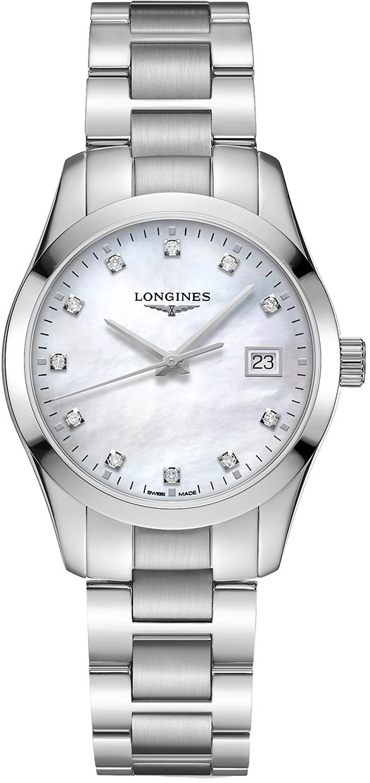 L2.386.4.87.6 L23864876 Longines Conquest Classic Quartz 34mm Ladies Watch