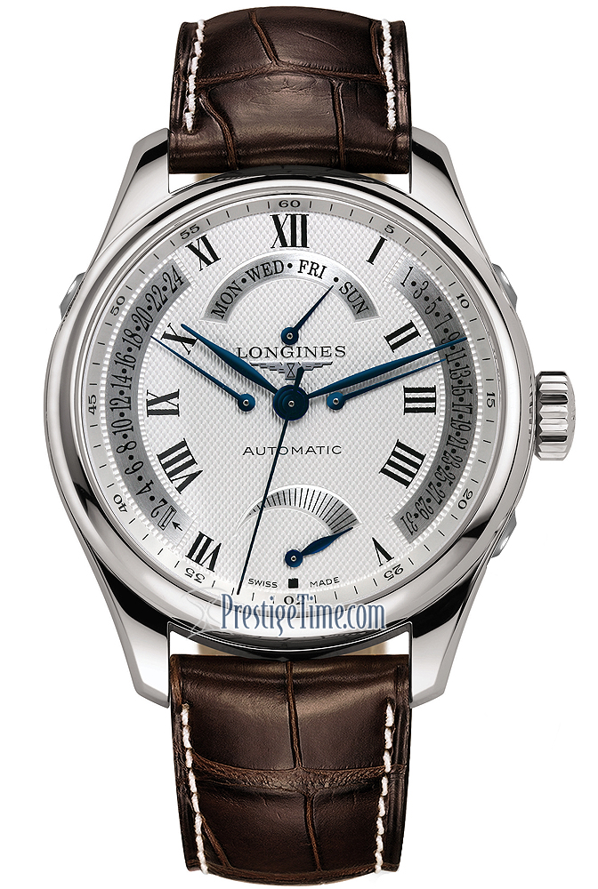 L2.716.4.71.3 Longines Master Retrograde Power Reserve 44mm Mens Watch