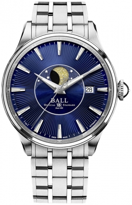 Ball Watch Trainmaster Moon Phase 40mm NM3082D-SJ-BE