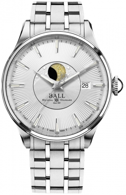Ball Watch Trainmaster Moon Phase 40mm NM3082D-SJ-SL