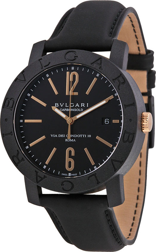bvlgari black gold watch