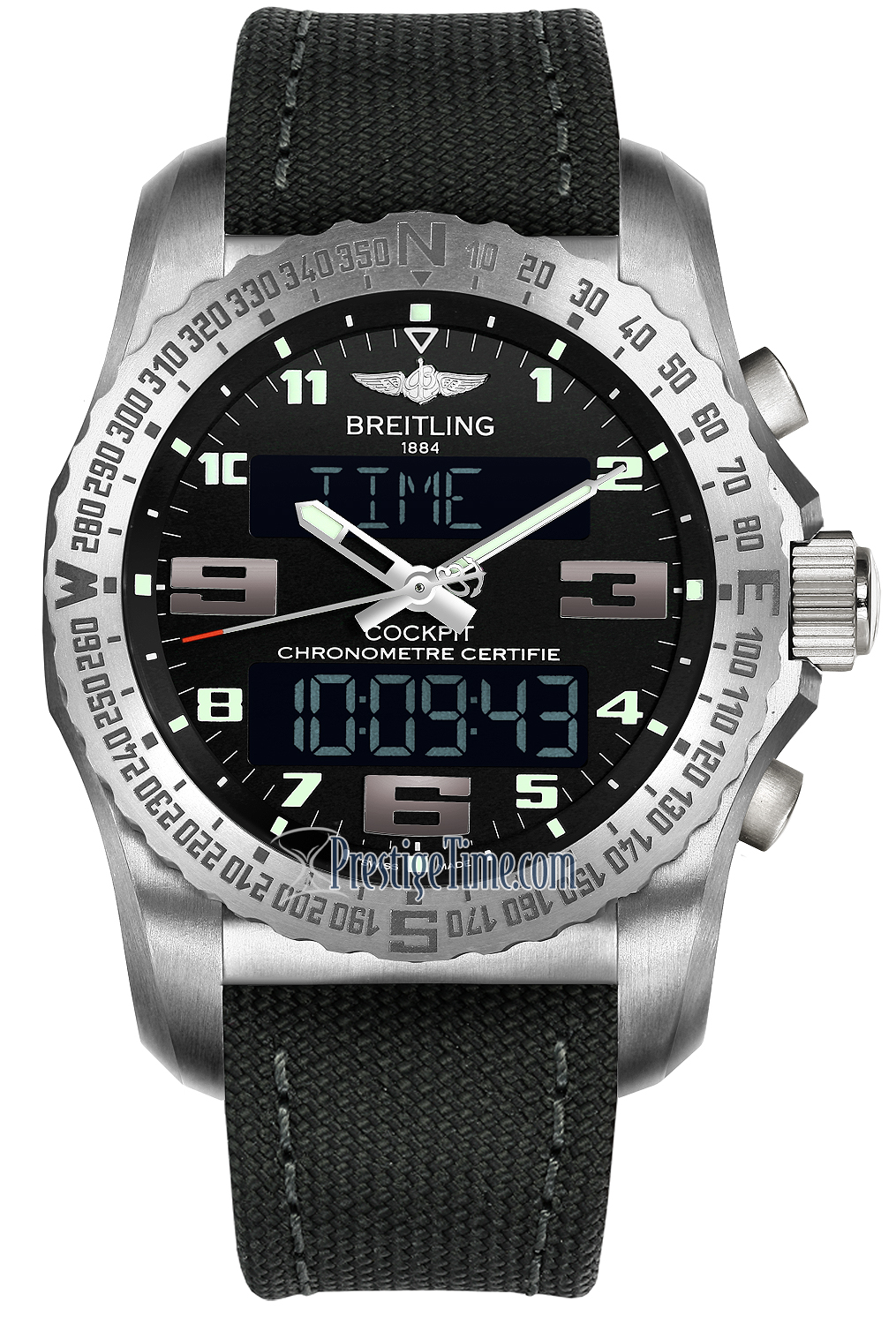 breitling with digital display