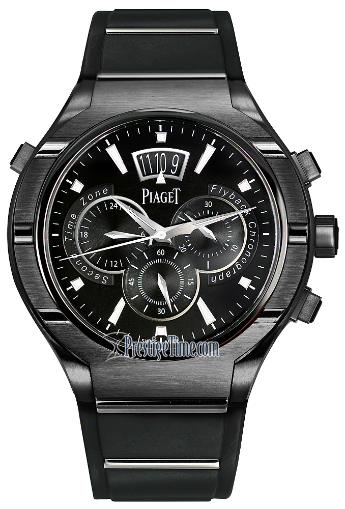 g0a37004 Piaget Polo FortyFive Flyback Chronograph GMT 45mm Mens Watch