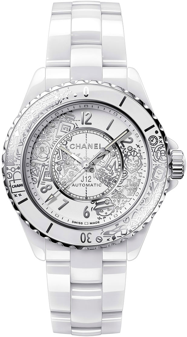 Chanel J12 Automatic Ceramic White 38mm Factory Diamonds for