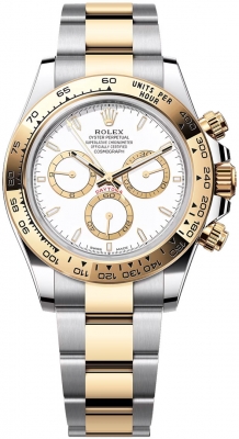 Rolex Cosmograph Daytona Steel and Gold 126503 White