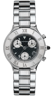 cartier men's must 21 chronograph