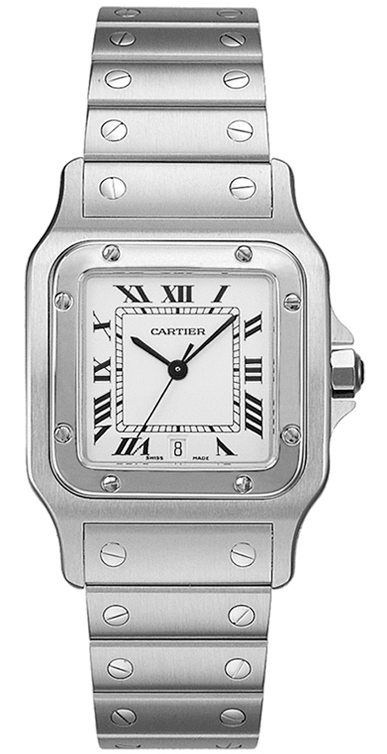 w20060d6 Cartier Santos Quartz Mens Watch