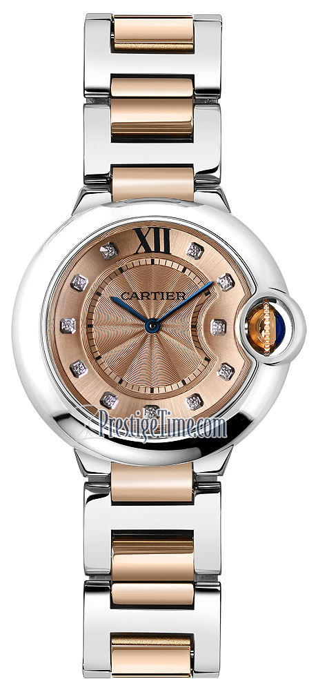 cartier ballon bleu 28mm rose gold