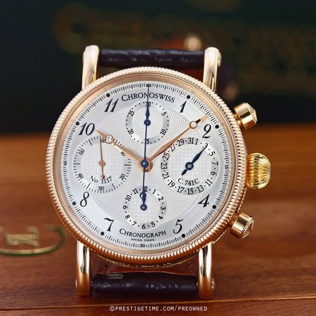 Pre-owned Chronoswiss Chronograph Chronometer ch7521-r